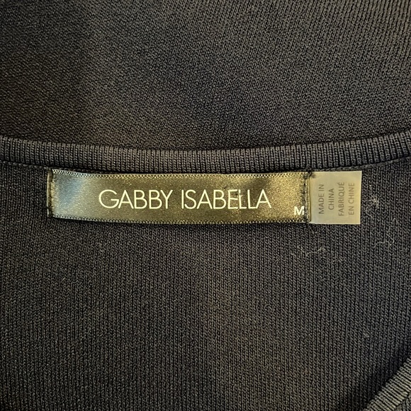 EUC Navy Gabby Isabella round neck navy sweater with longer asymmetrical hem - Picture 9 of 11